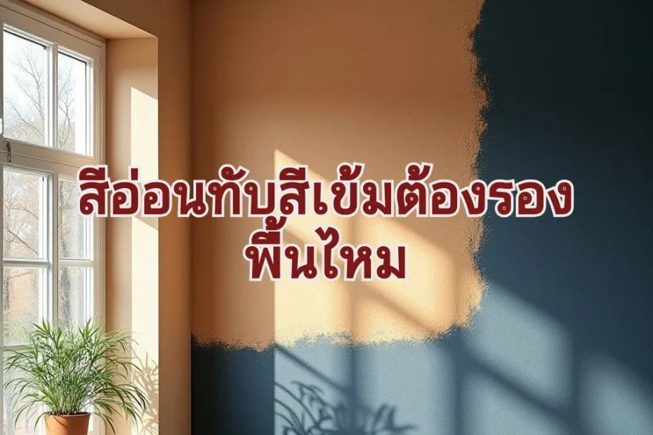 สีอ่อนทับสีเข้มทำได้ไหม
