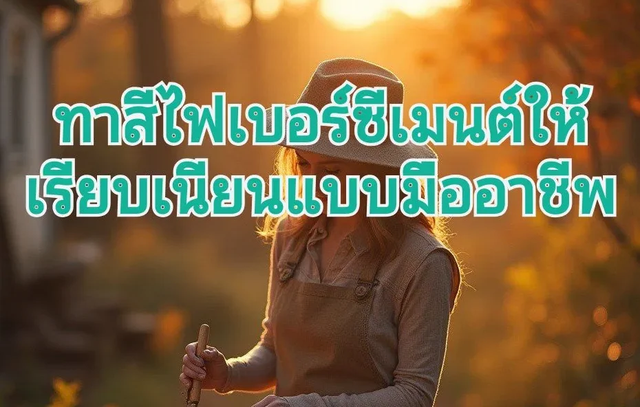 ทาสีไม้ไฟเบอร์ซีเมนต์