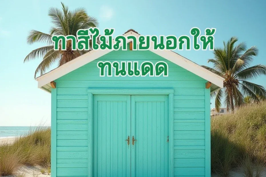 ทาสีไม้ภายนอกบ้าน