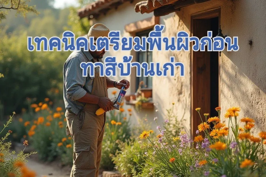 เตรียมพื้นผิวก่อนที่จะทาสี