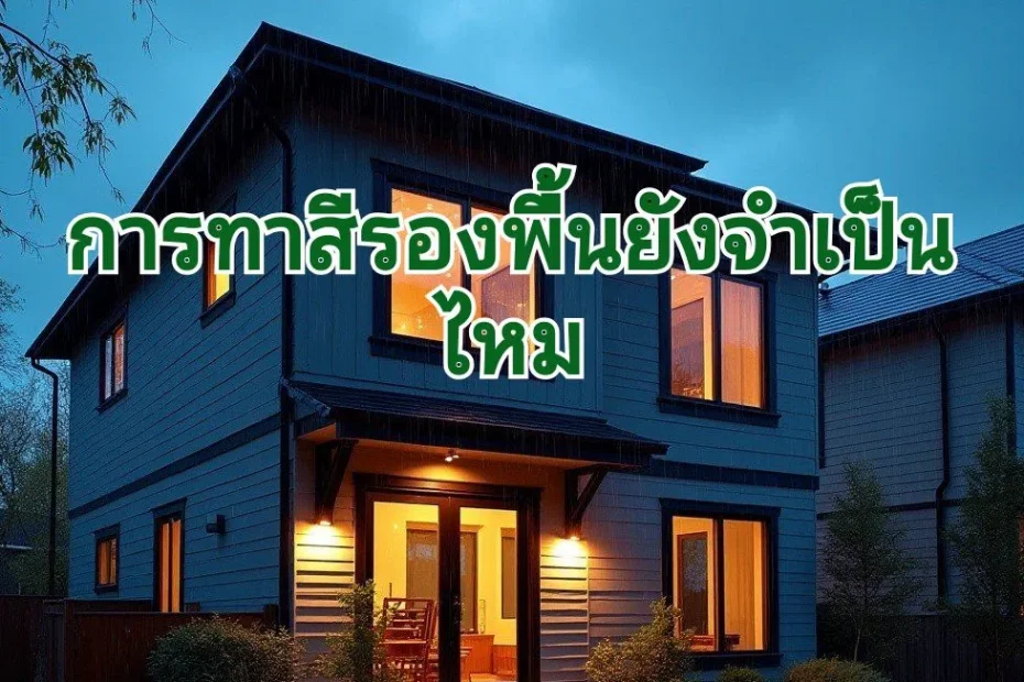 การทาสีรองพื้นยังจำเป็นไหม