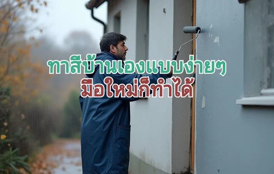 ขั้นตอนทาสีบ้าน