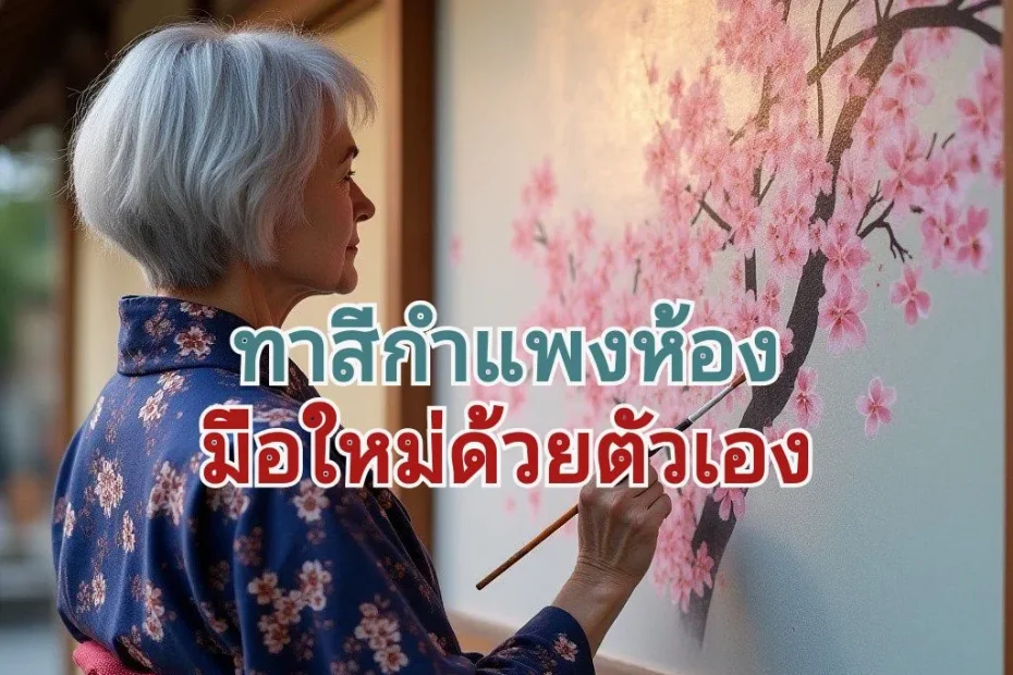 ทาสีกำแพงบ้านให้ดูดี