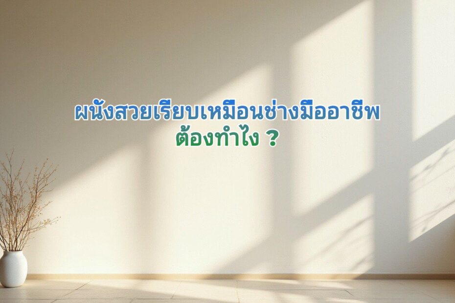 ผนังบ้านเป็นคลื่นยาว