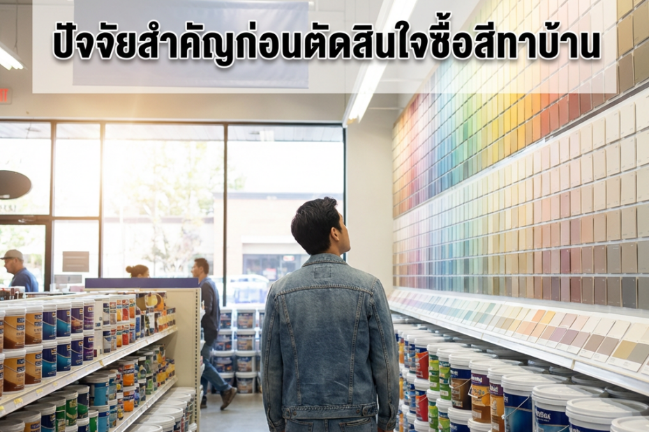 เลือกสีทาบ้านเลือกยังไงดี
