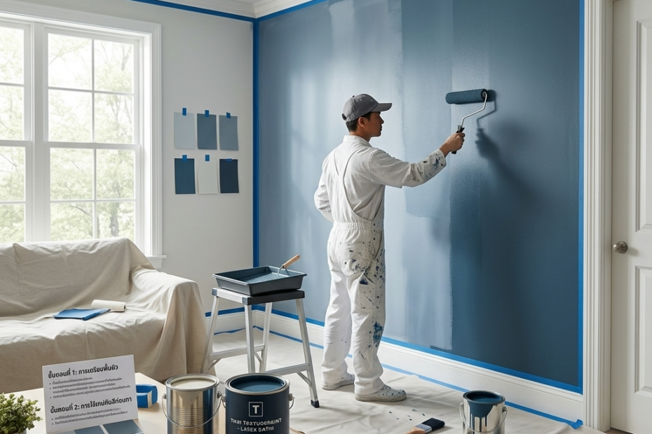 ทาสีบ้านใหม่ให้สวยงาม