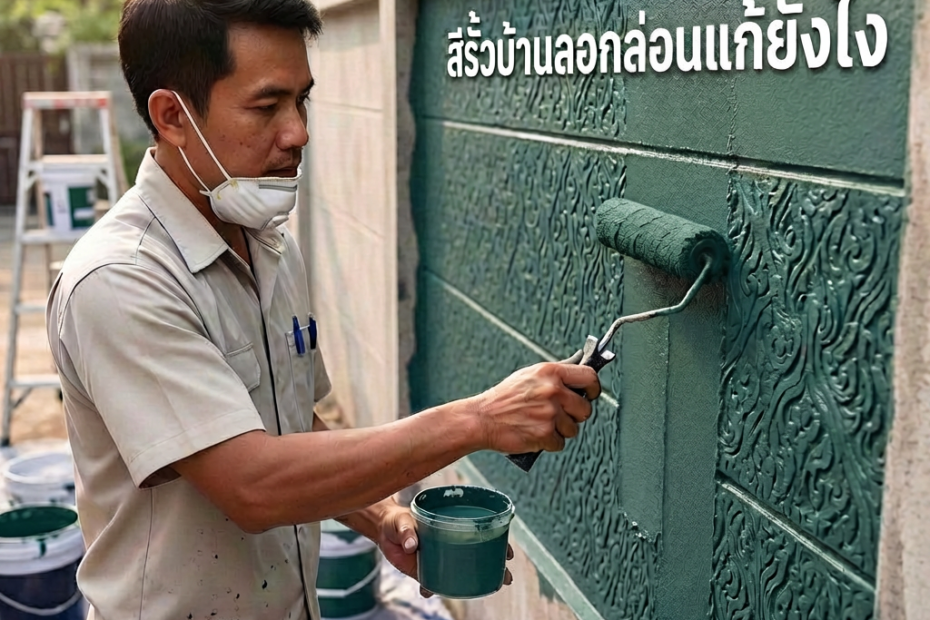 ทาสีรั้วกำแพง