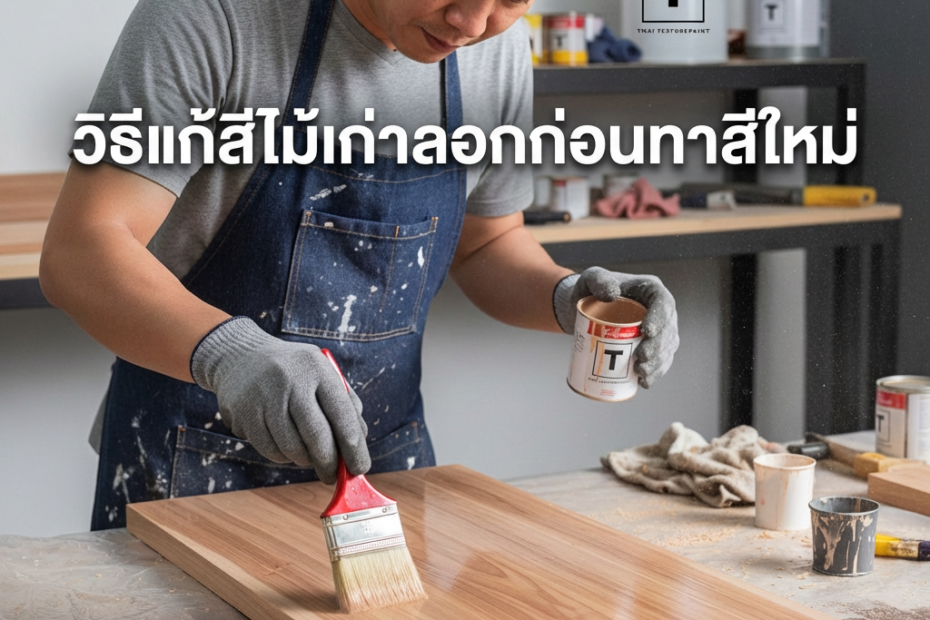 ทาสีไม้ไม่ให้ลอกล่อน