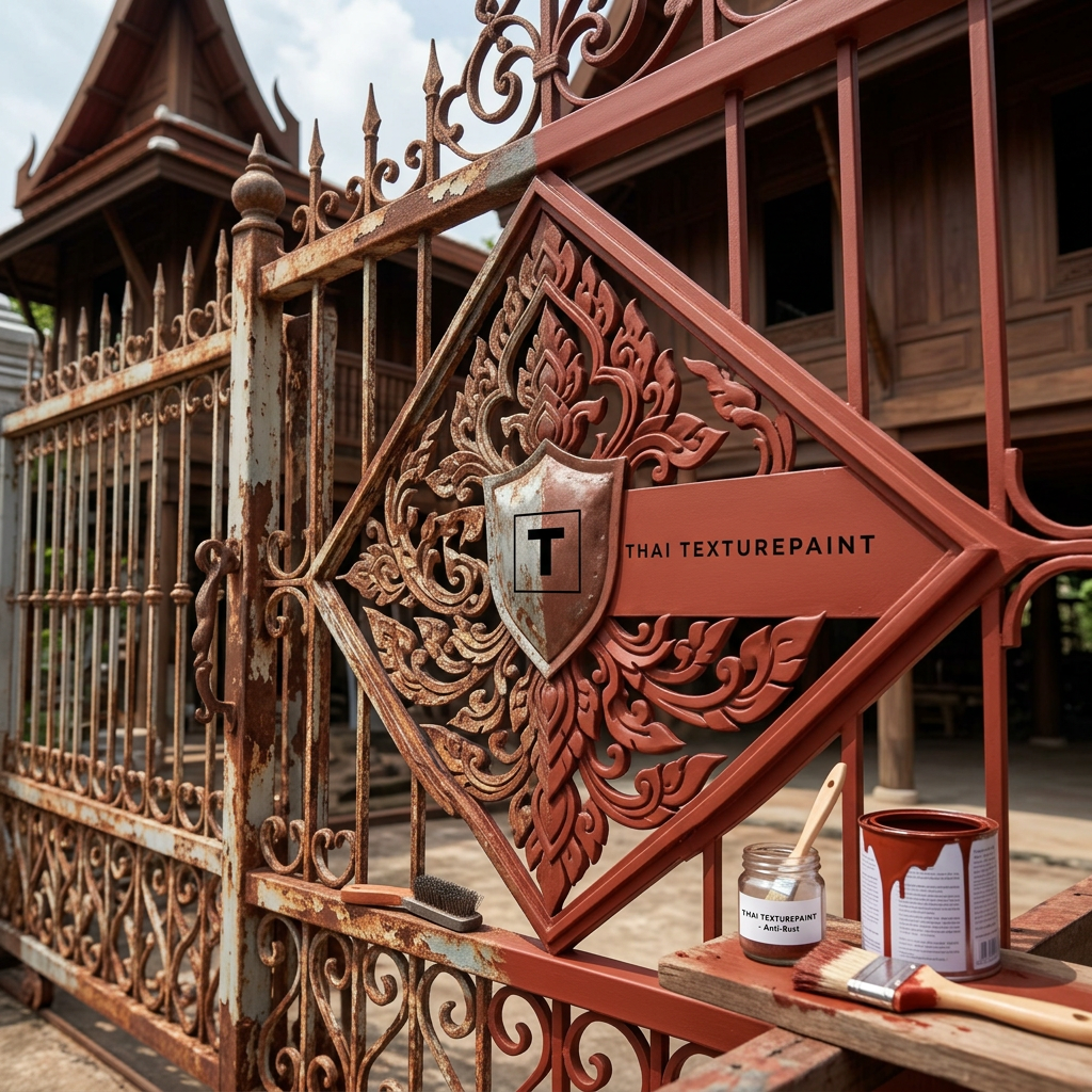 ทาสีกันสนิมเหล็ก