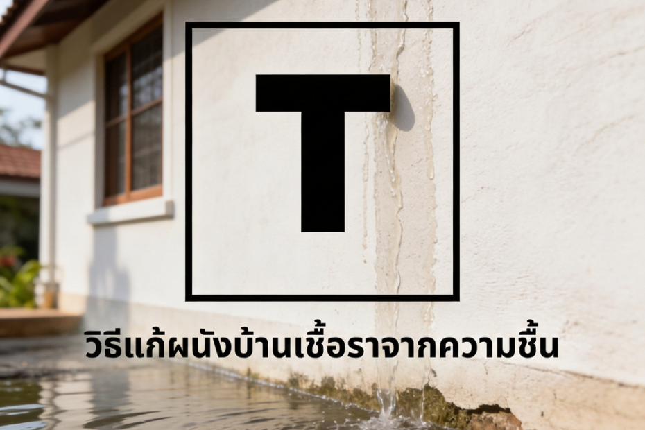 น้ำซึมเข้าผนังบ้านได้ไง