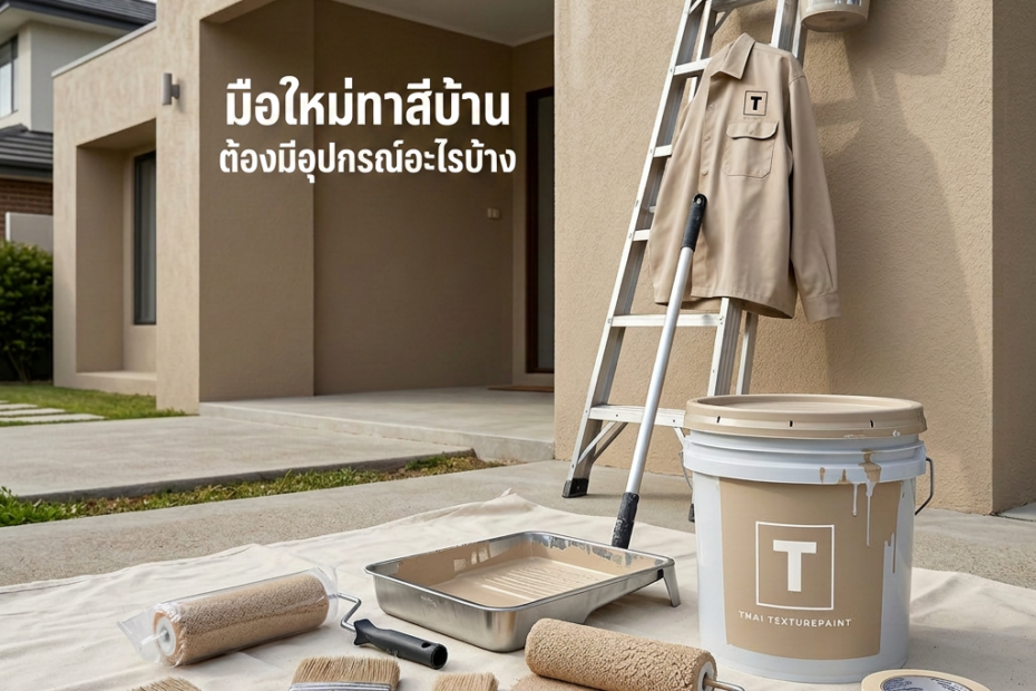 อุปกรณ์ในการทาสีบ้านมีไร