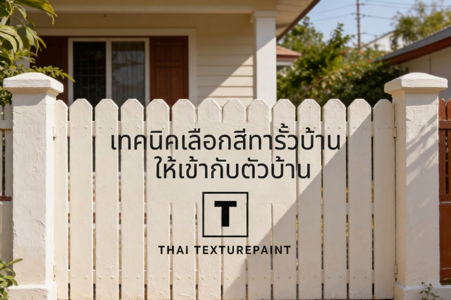 เลือกสีทารั้วบ้าน