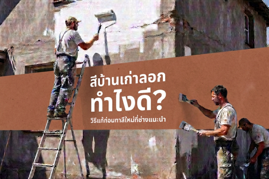 การทาสีบ้านเก่าทายังไง