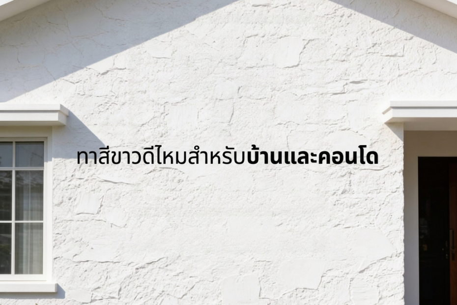 ทำไมต้องทาสีขาว