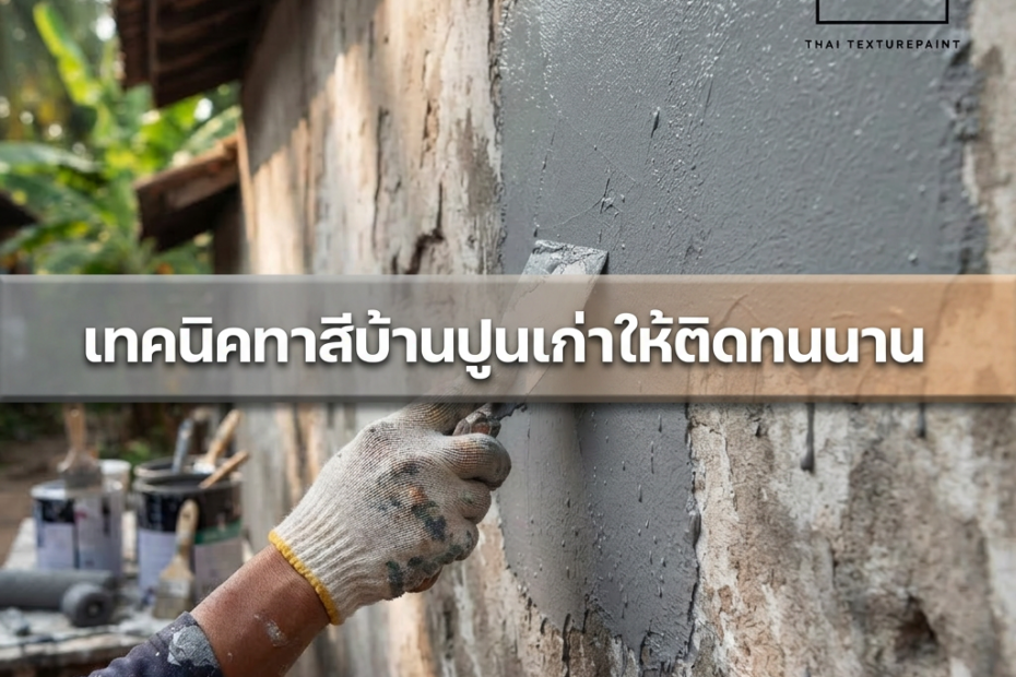 ทาสีบ้านปูนเก่าดียังไง
