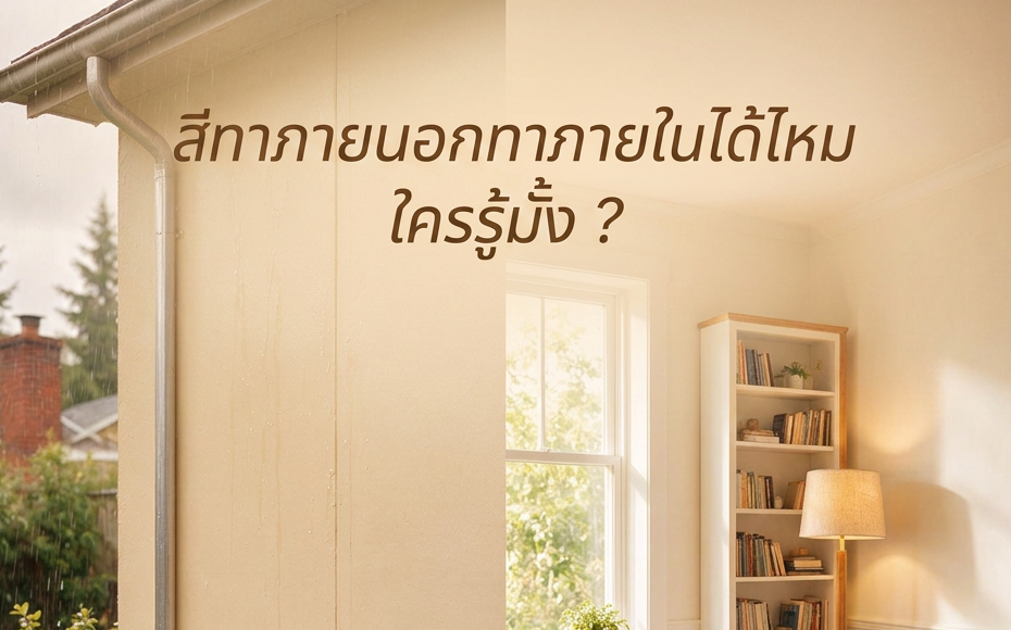 สีทาภายนอกและภายในนั้น