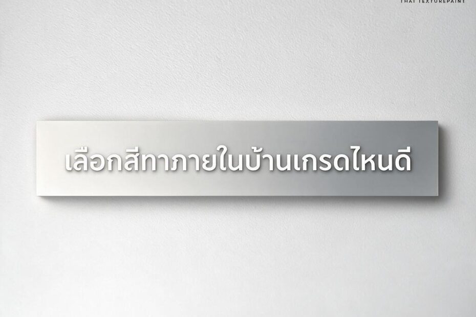 ทาสีผนังภายในบ้าน