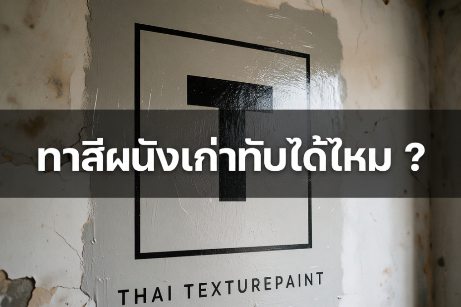ทาสีทับผนังเก่า