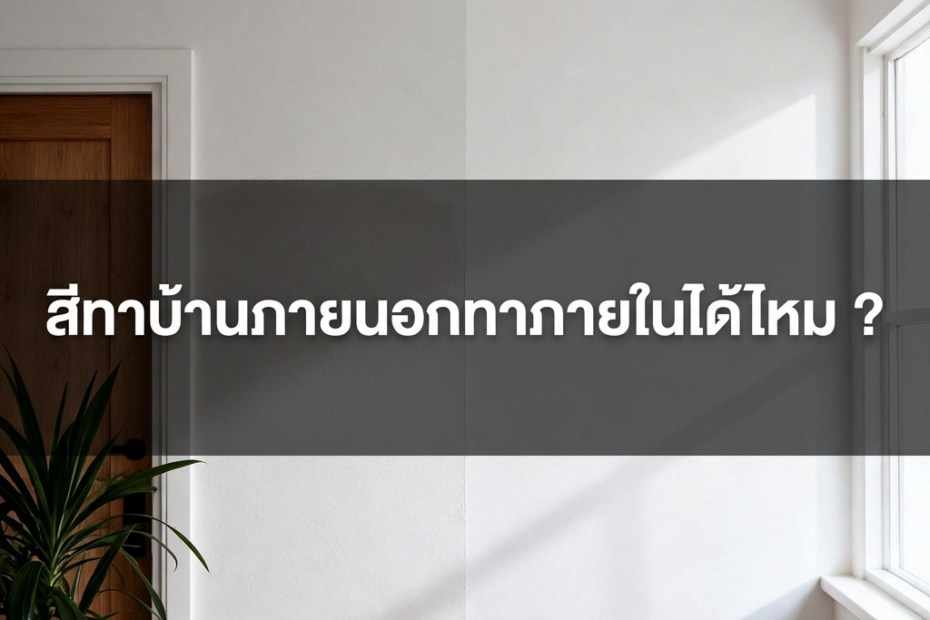 สีภายนอกทาภายใ
